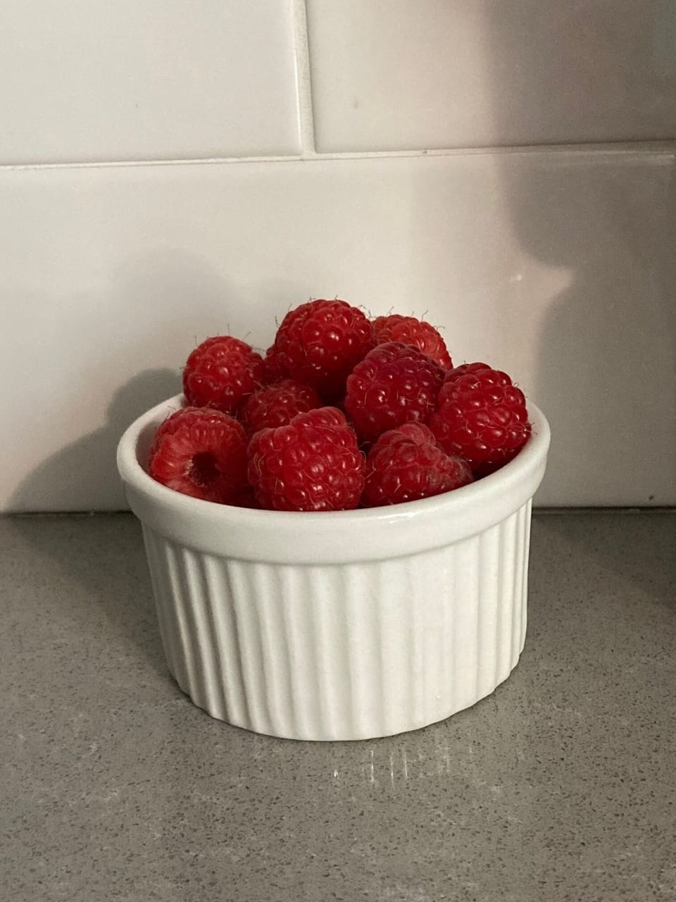 Raspberries picked from our patch! (typically ripe late July - early August) 