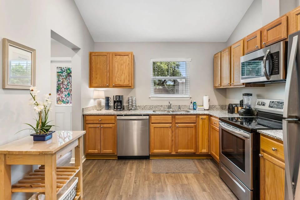 Fully equipped kitchen ready to take on your culinary adventures.