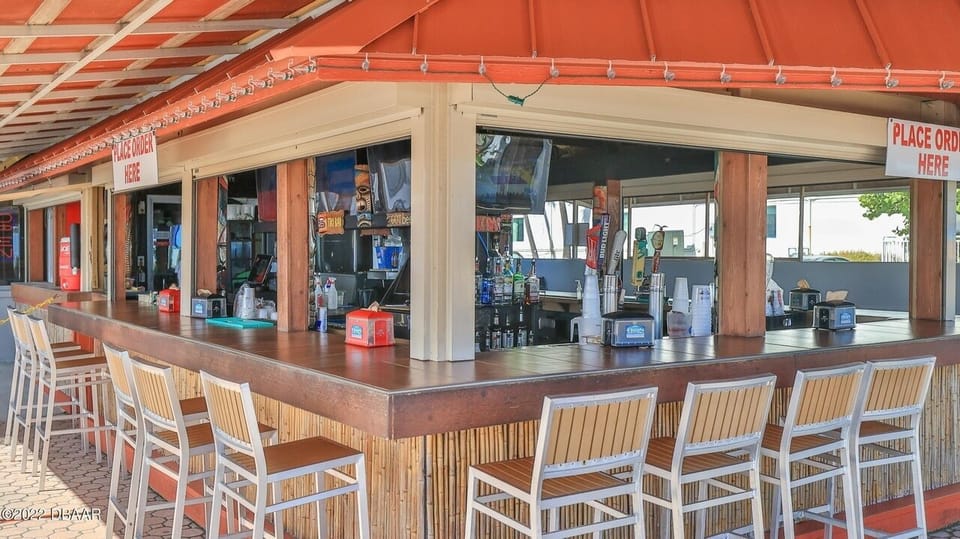 Tiki Bar next to the pool.