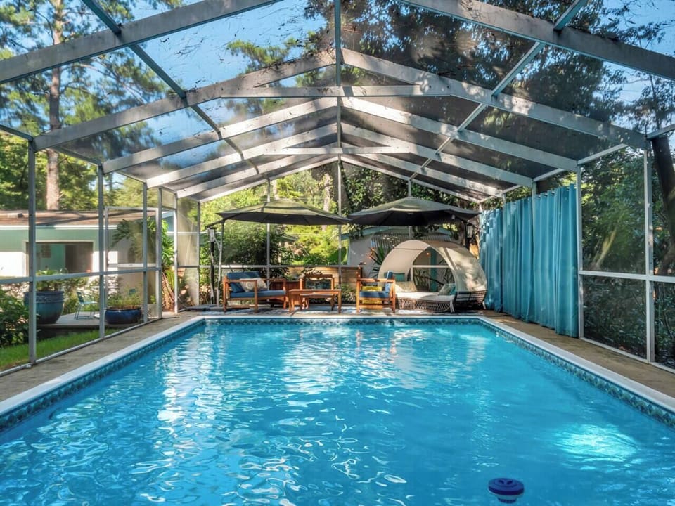 Crystal blue waters invite you for a dip or hangout in comfort alone or with your group.