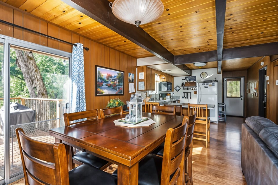 Indoors, Hardwood, Dining Room, Dining Table, Furniture