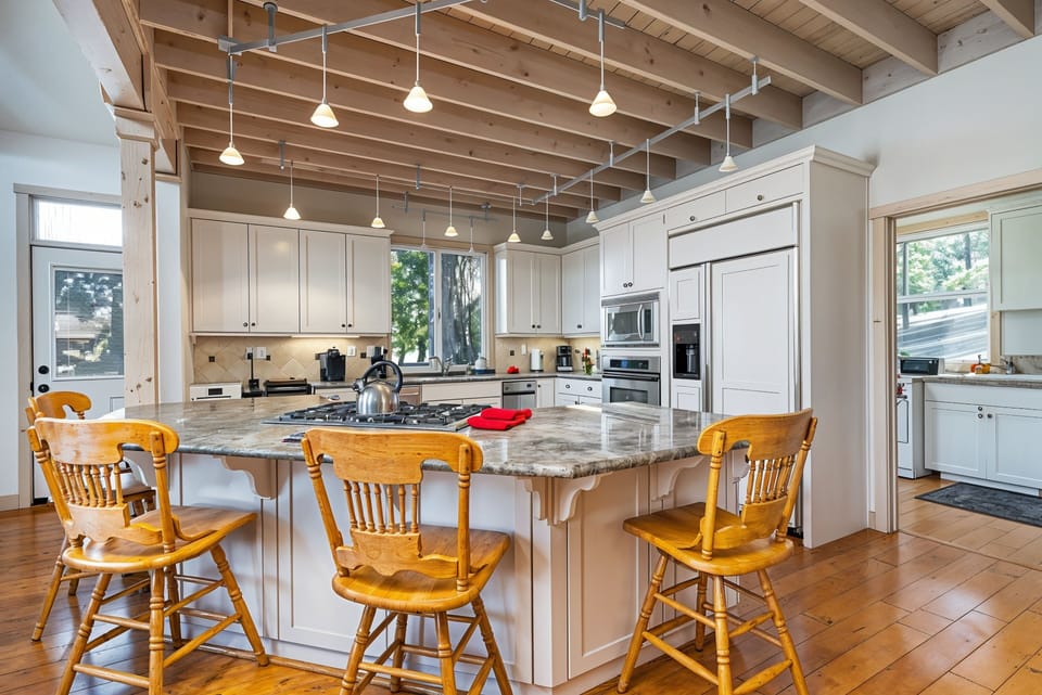 Indoors, Kitchen, Kitchen Island, Hardwood, Floor