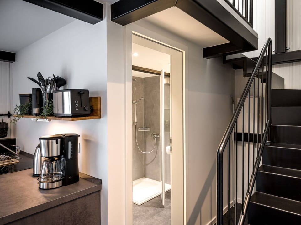 Building, Door, Wood, Plant, Houseplant, Flooring, Interior Design, Floor, Stairs, House