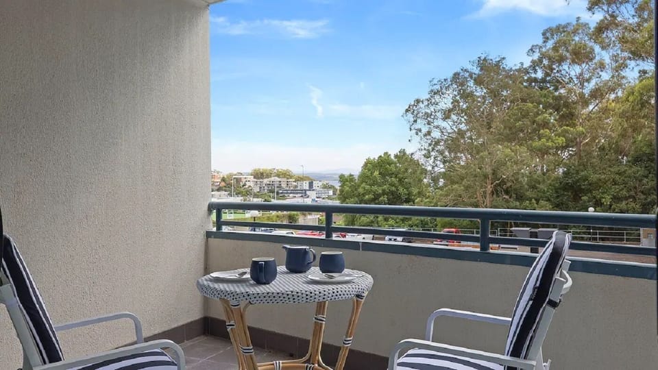 Front Balcony with distance water views