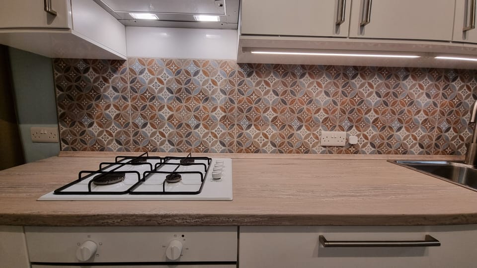 Air-conditioned, well-lit and well-equipped brand new kitchen and dining room