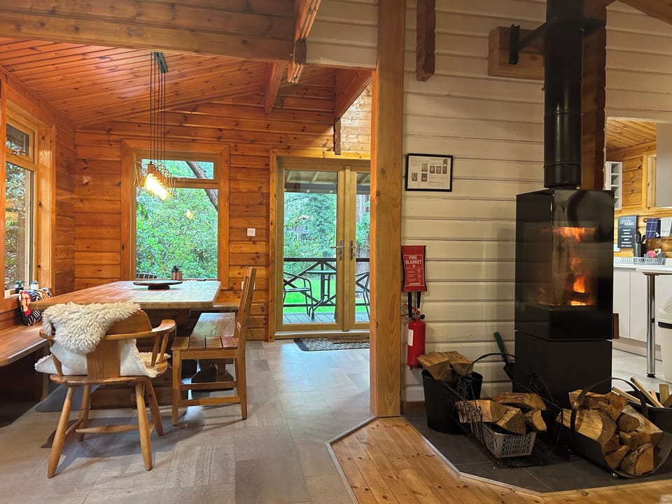 Views out towards the garden which is enclosed for your furry friends