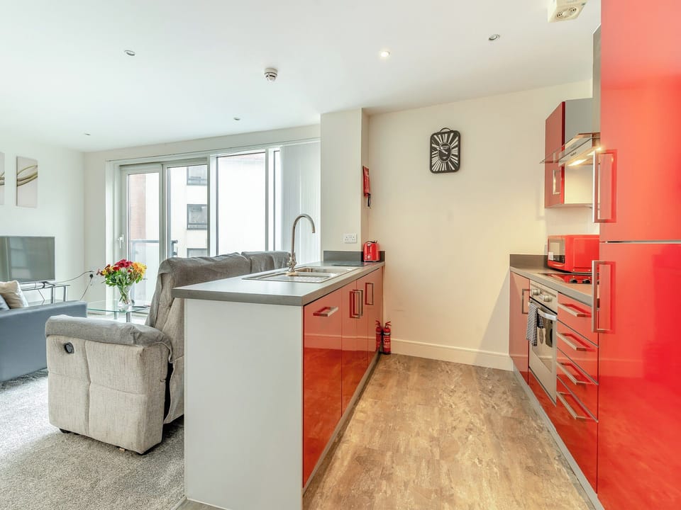 Open plan living space | Apartment 13 - Meridian Tower, Swansea