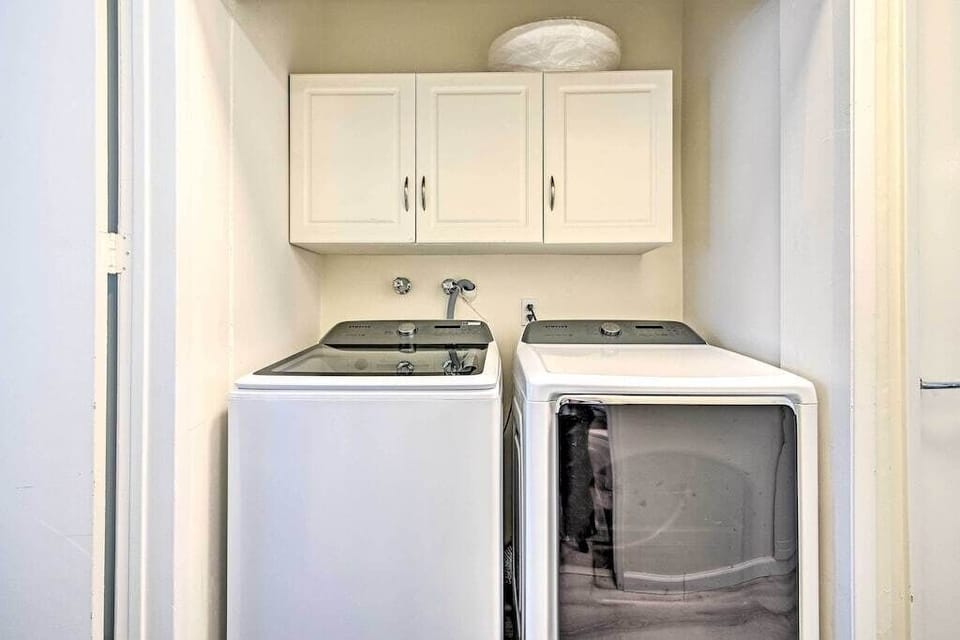 Full washer and dryer in the condo