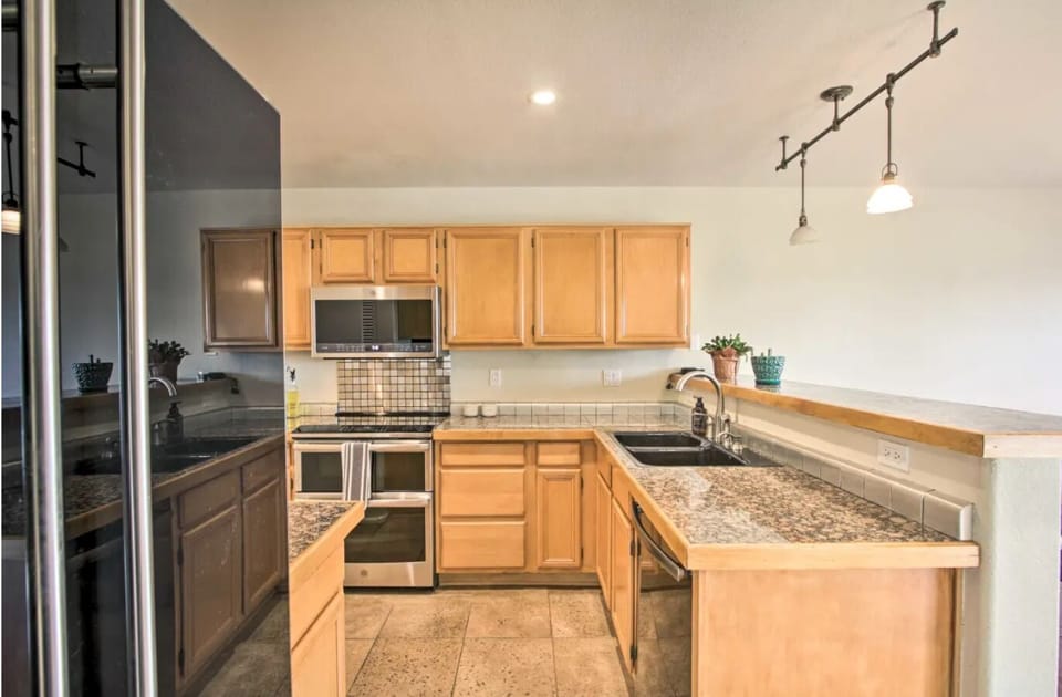 Main floor kitchen equipped with dual oven