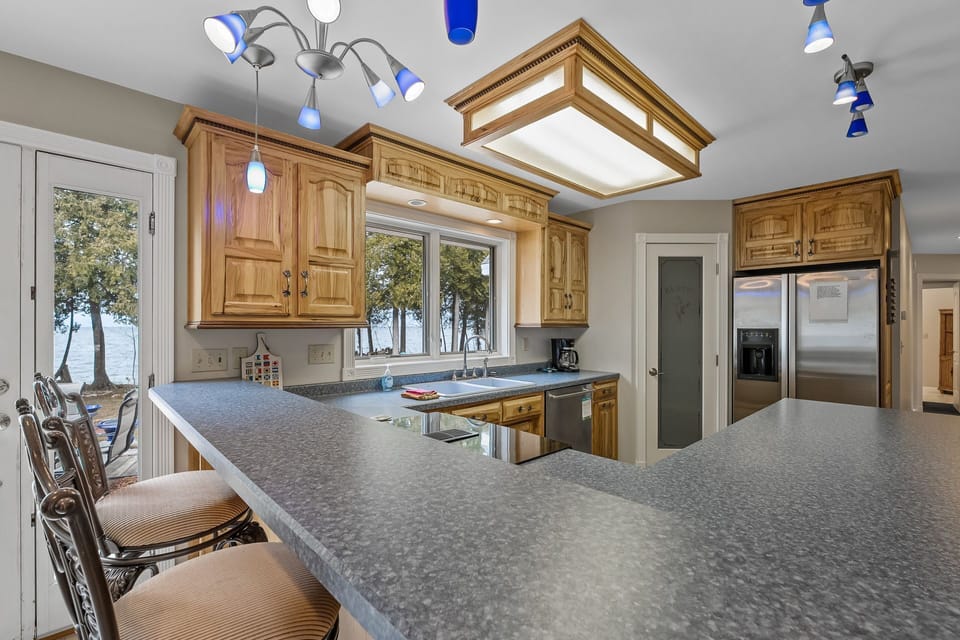Kitchen offers prep space for all your favorite meals