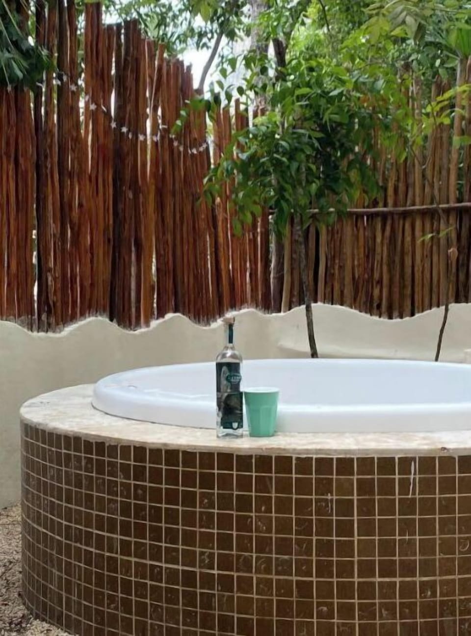 There's a private jacuzzi in your secluded, private back garden