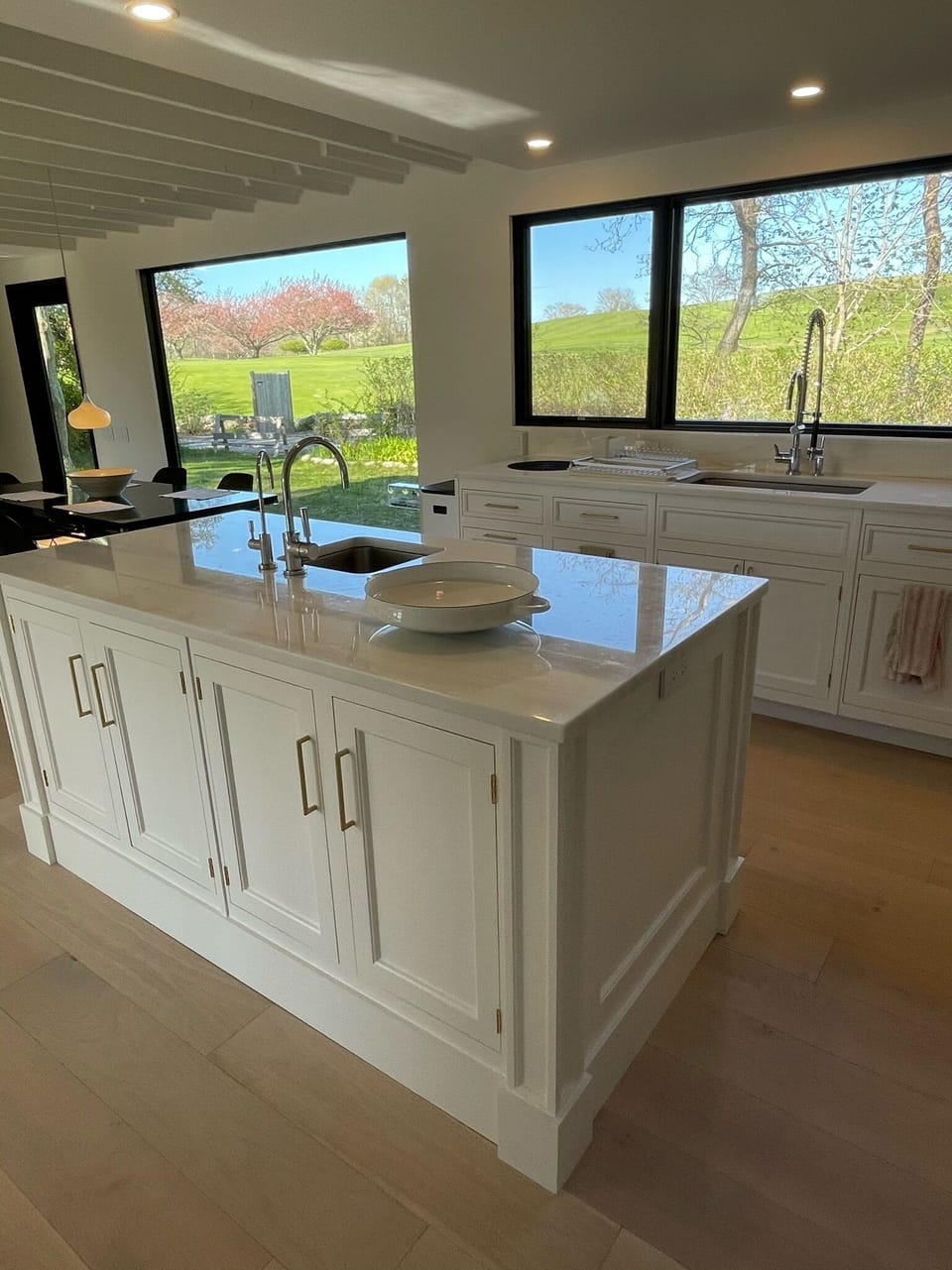Summer cooking with view of the golf course