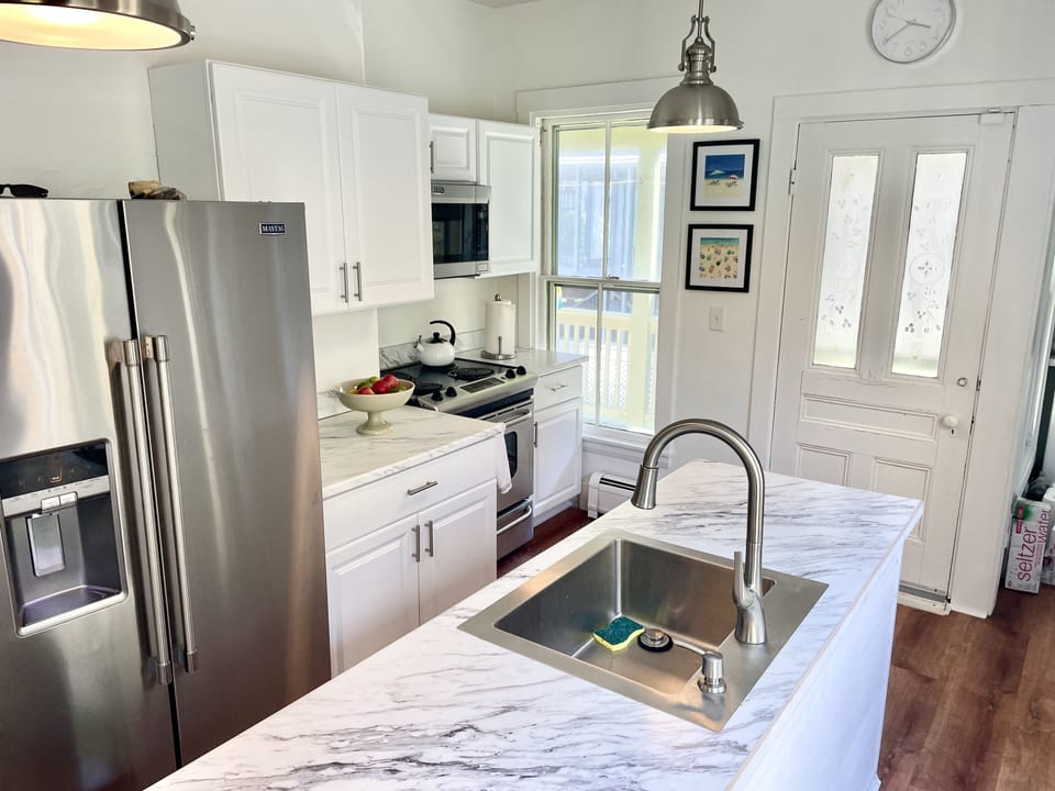 New stainless steel appliances
