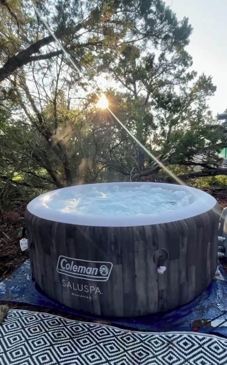Private hot tub 