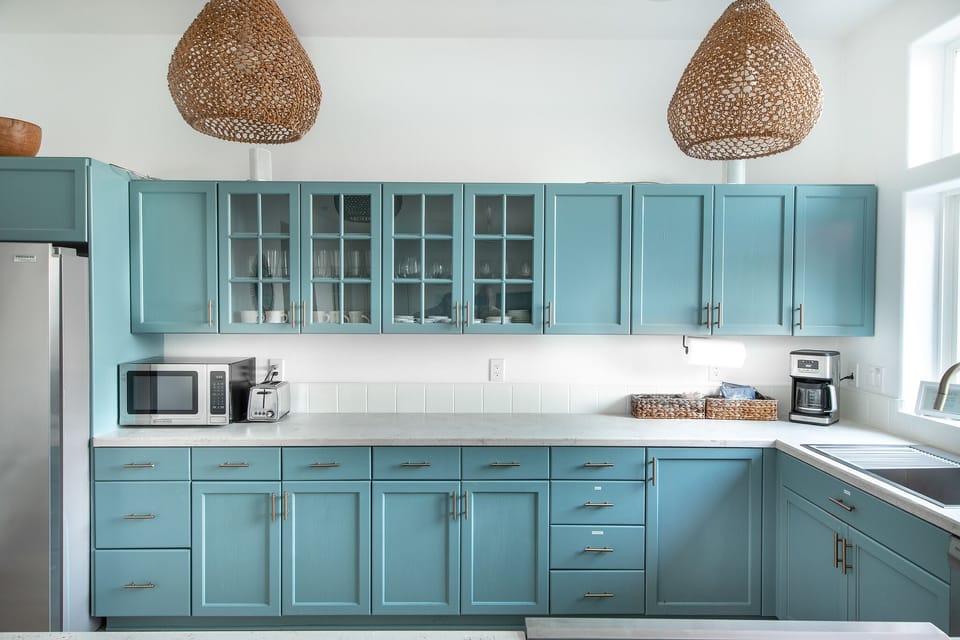 We want you to feel at home and have stocked the kitchen with all the essentials