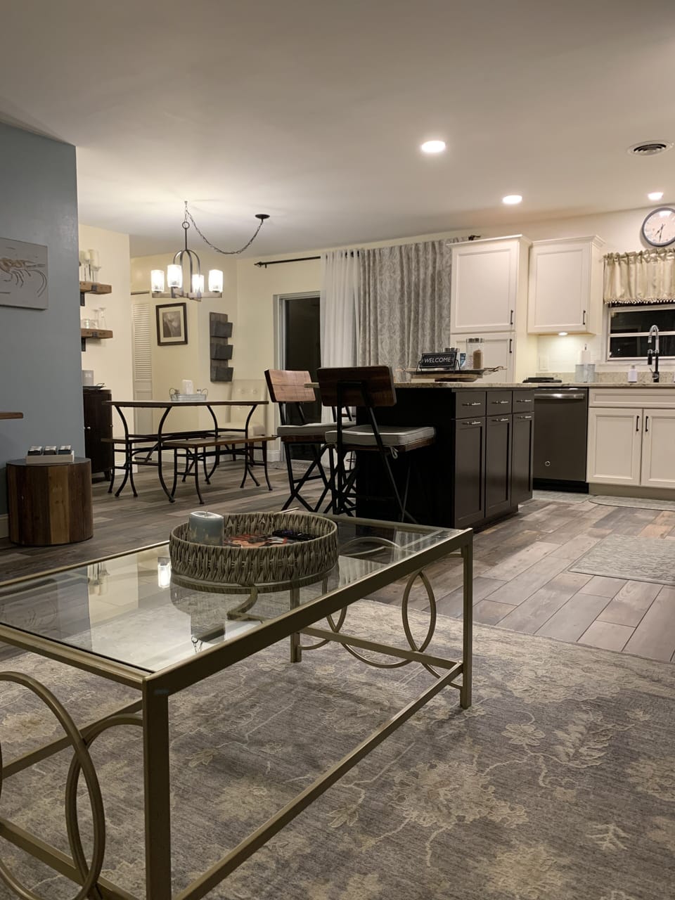 Open concept living area.