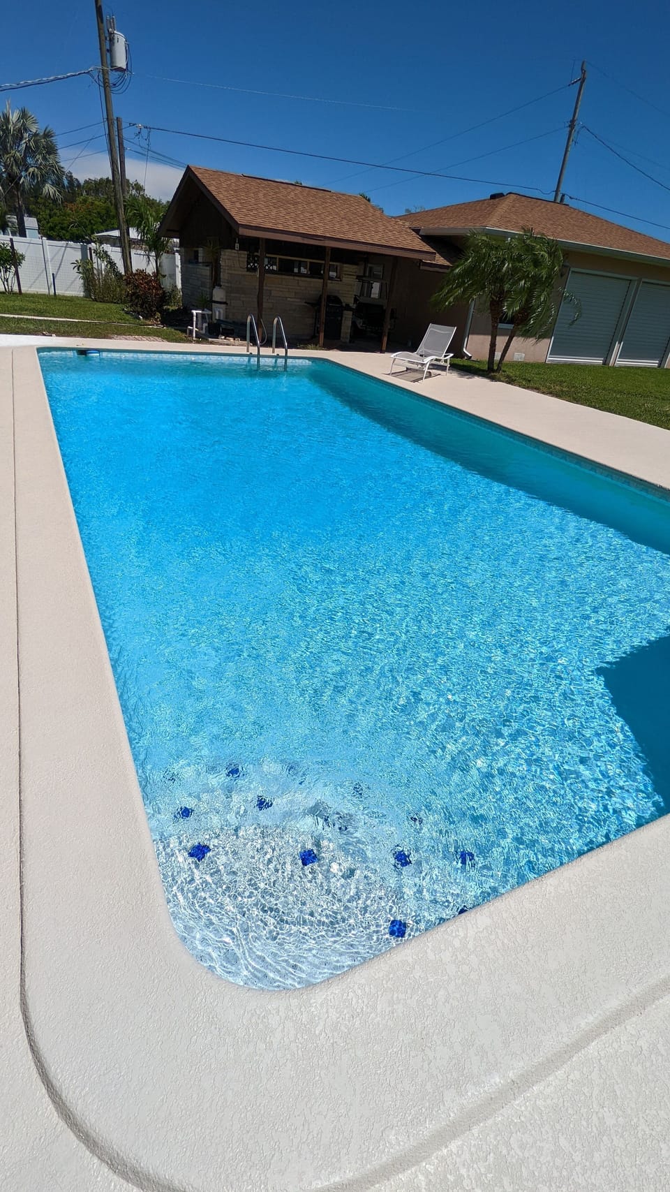 Crystal clear, private pool