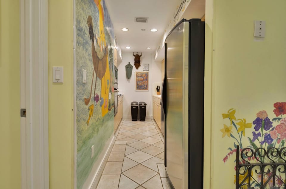 Kitchen view from the hallway.