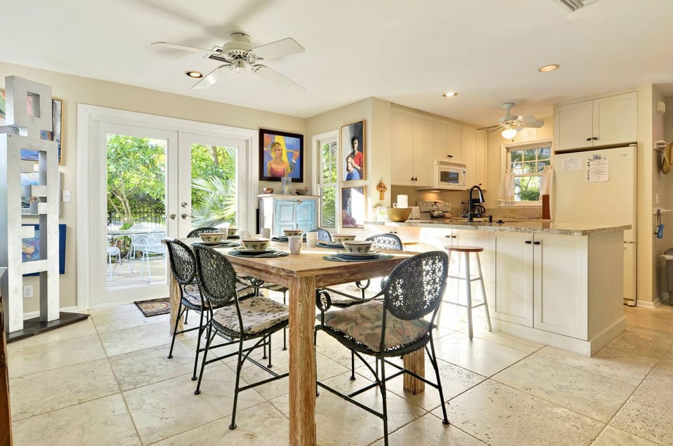 Indoor dining table.