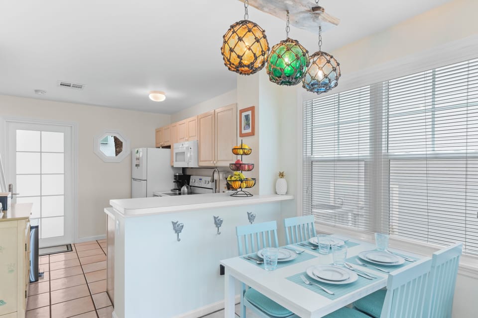 Dining area located off the kitchen.