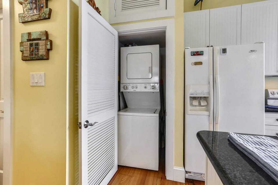Laundry in unit.
