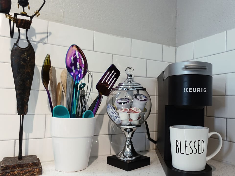 New Keurig w/ Coffee Amenities Provided