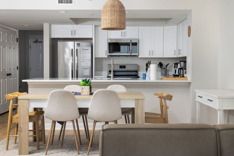 Your kitchen and dining room are perfect for enjoying your favorite meals