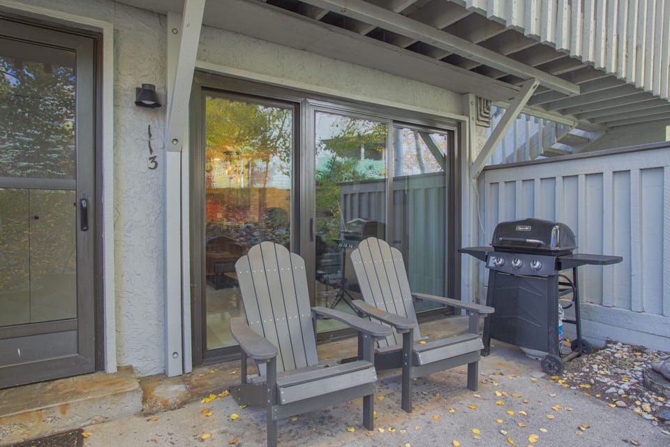 Enjoy the view with your morning coffee and a book in hand.