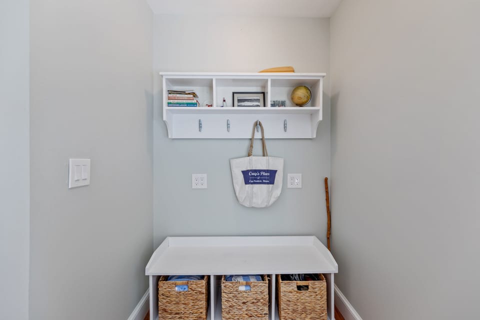 Cubby space at entrance