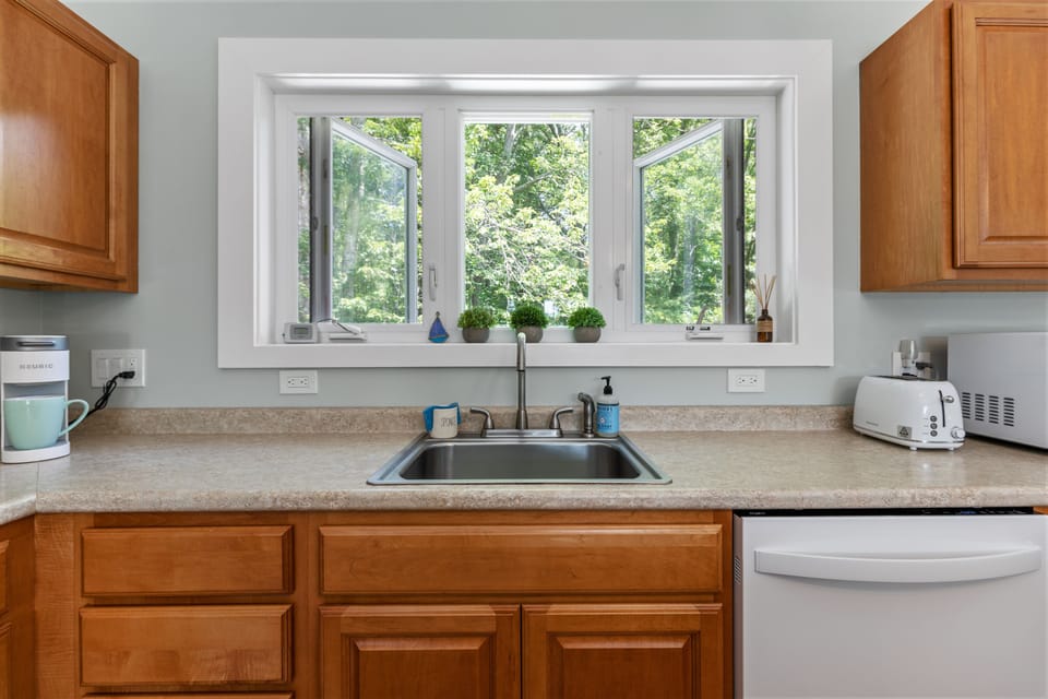 Listen to the bird chirps as you make dinner!