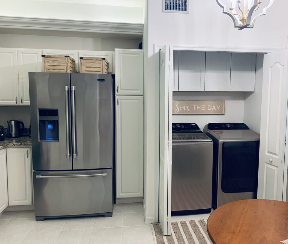 Washer & Dryer in Kitchen 