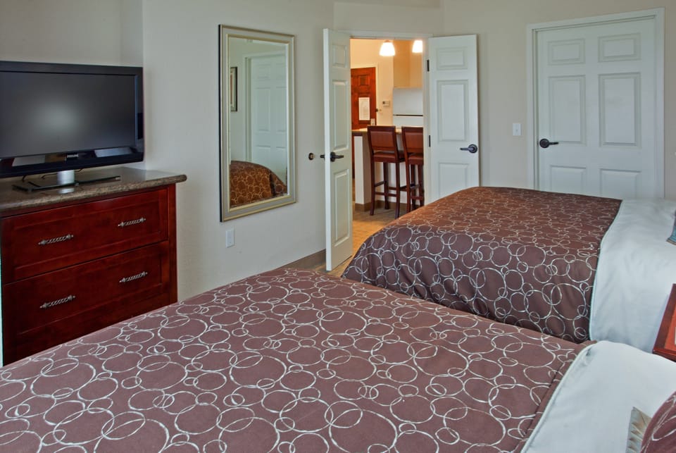 Drift to sleep in a comfortable bed after a wonderful day outside.
