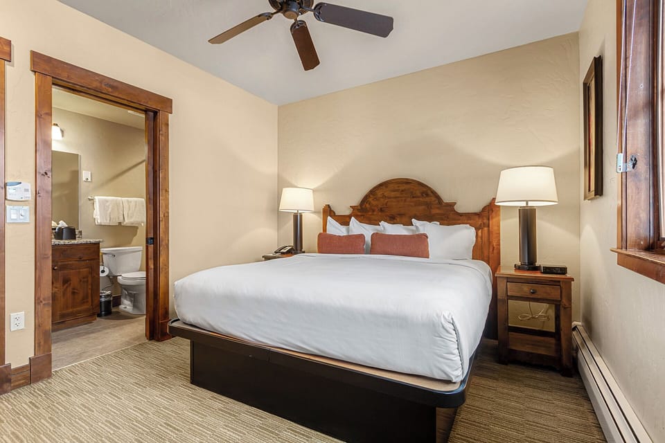 bedroom with attached bathroom