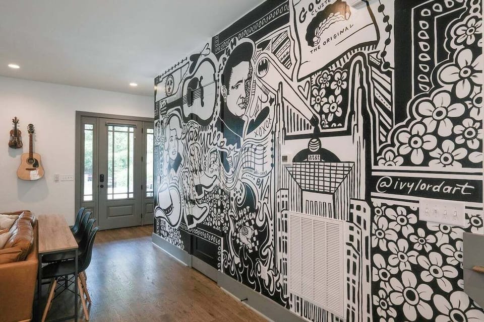 Boot Scootin' custom mural