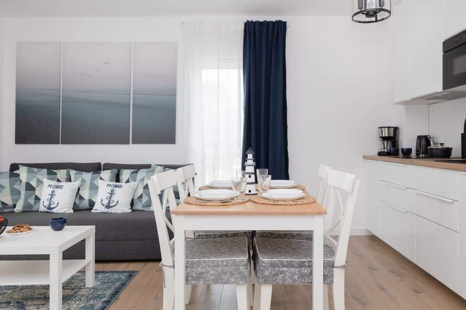 The living room's decor combines elegance with functionality. 