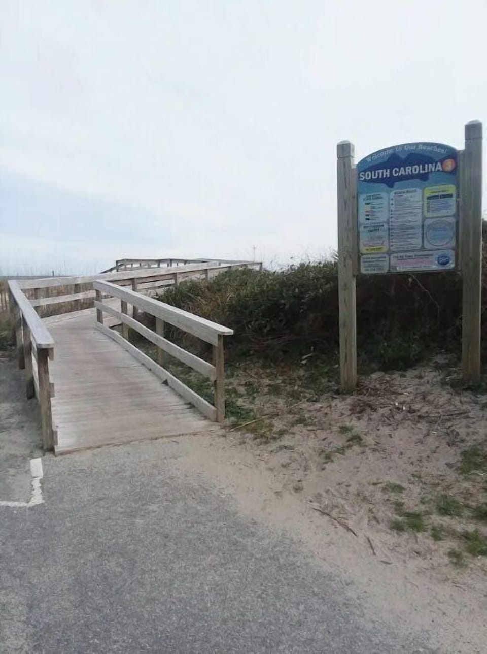 Public Beach crossover across the street 