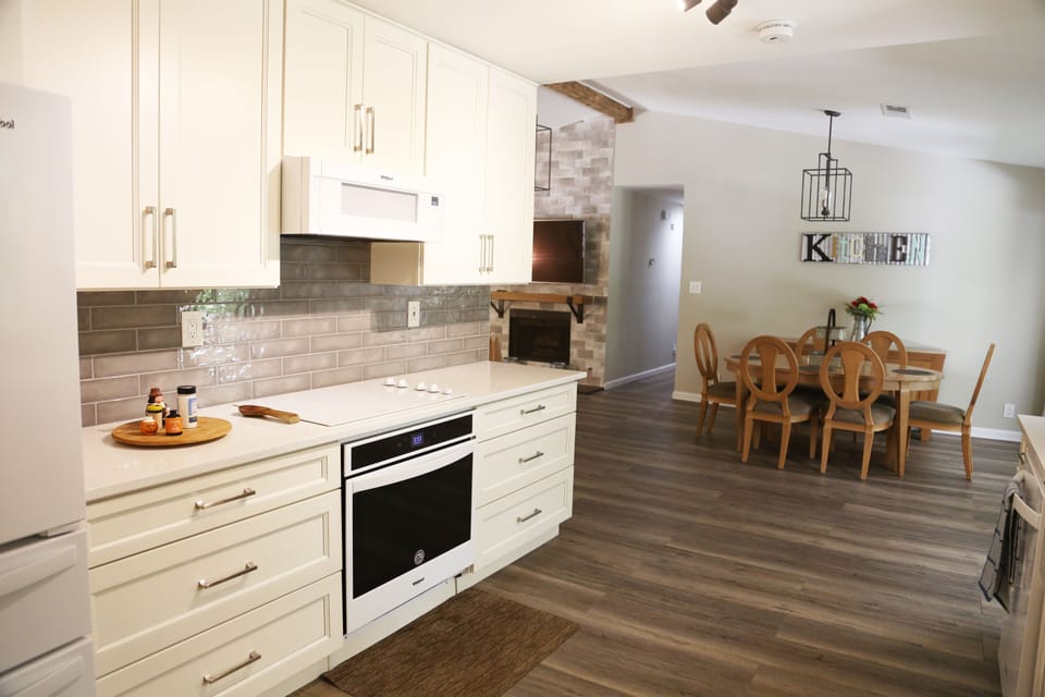Kitchen and dining area