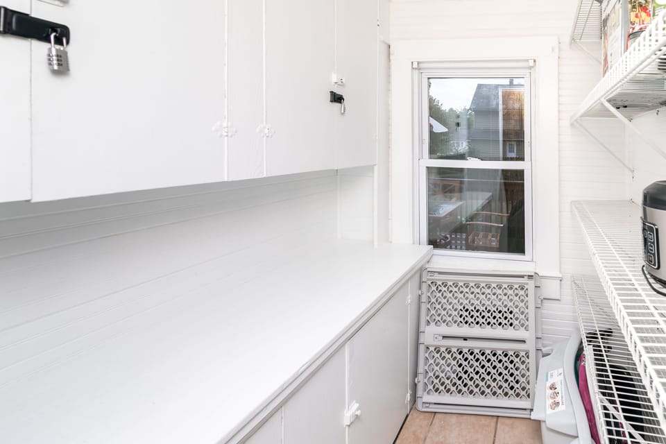 full pantry and storage area