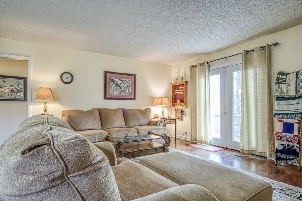 Living Room with doors to Deck 