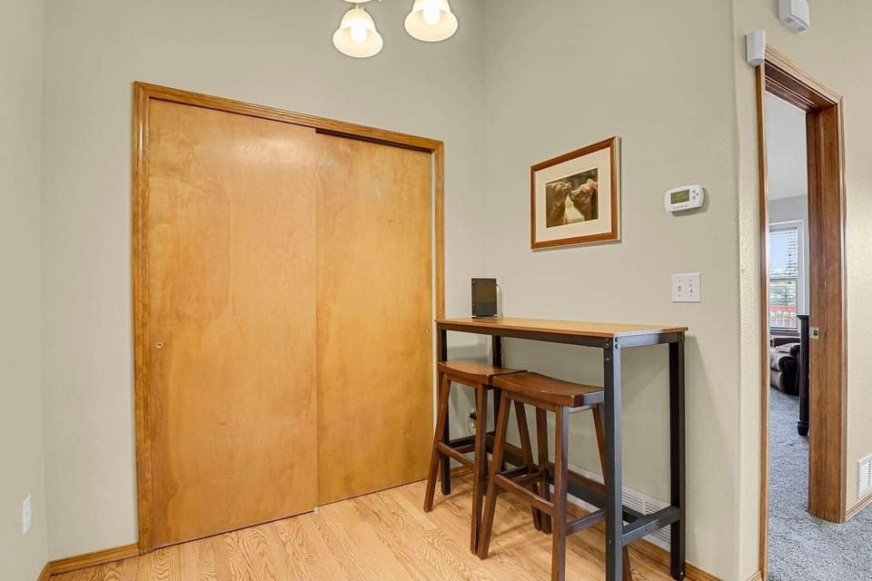 Pantry with plenty of food storage and breakfast nook seating
