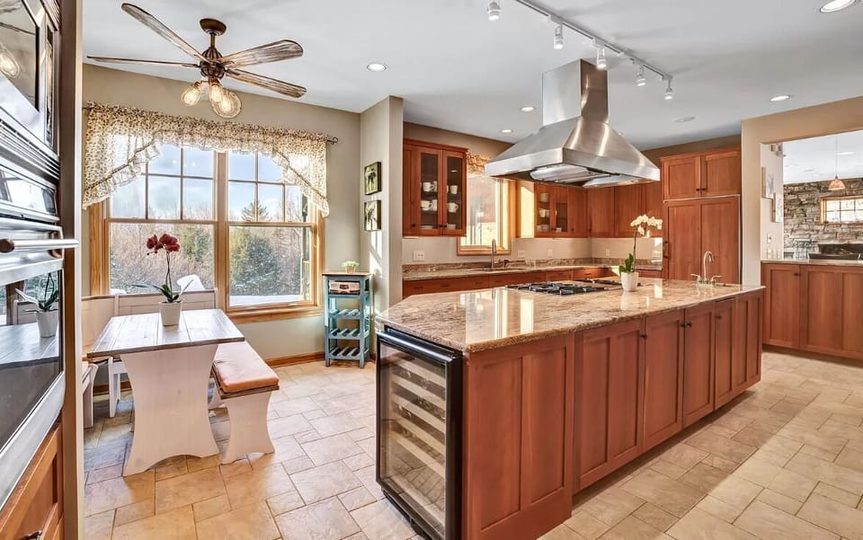 Kitchen is truly complete with breakfast nook