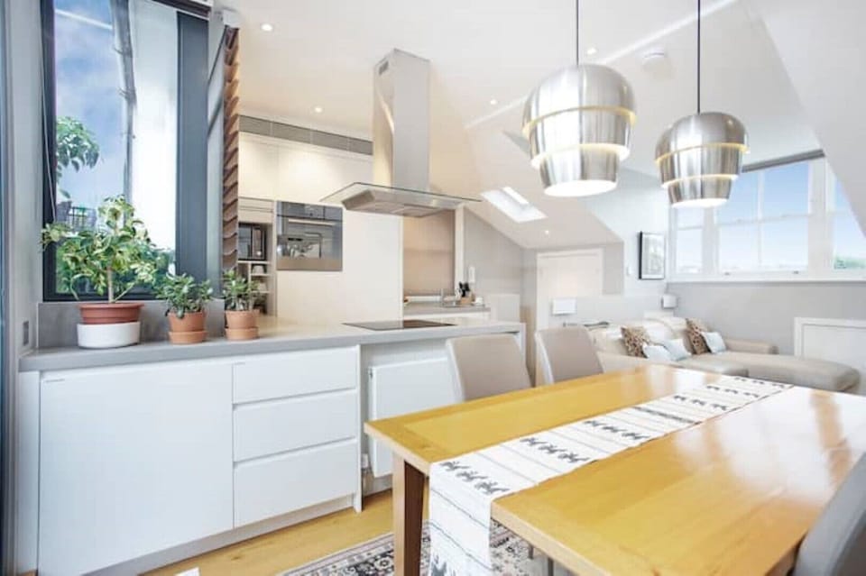 Bright open plan living area ideal for family and entertaining friends