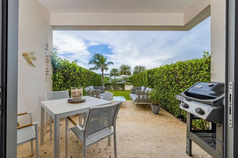 Patio with Furniture and BBQ Grill