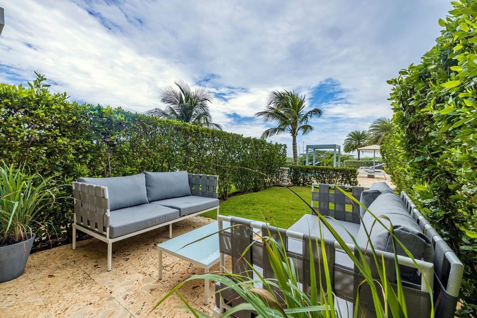 patio with furniture