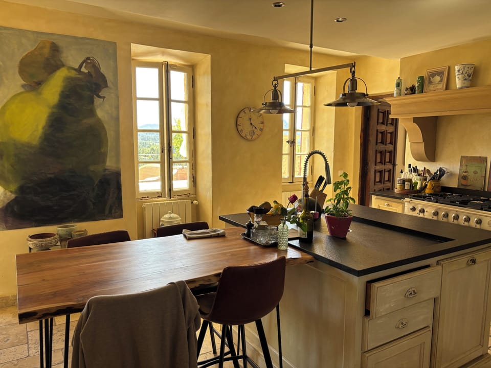 Eat-in kitchen with afternoon light