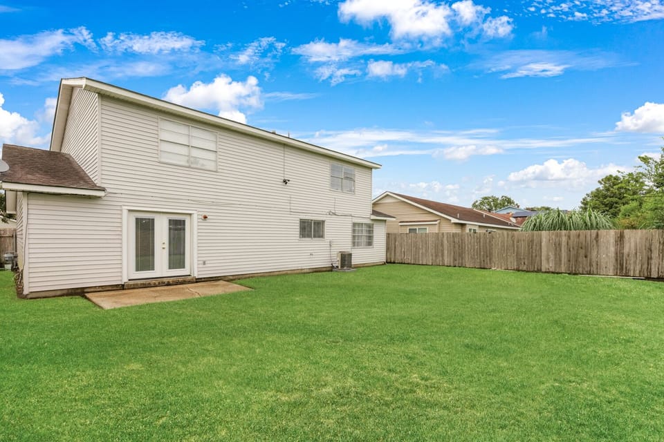 Extra large backyard