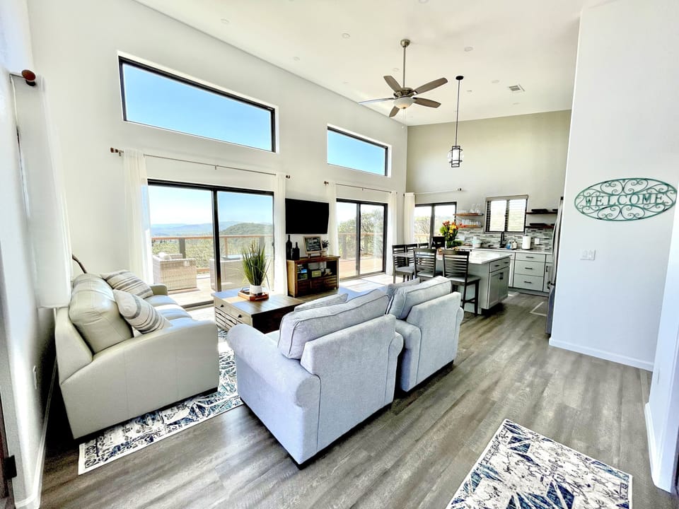 2nd Floor: Open concept living area #1 upstairs (sofa sleeper)