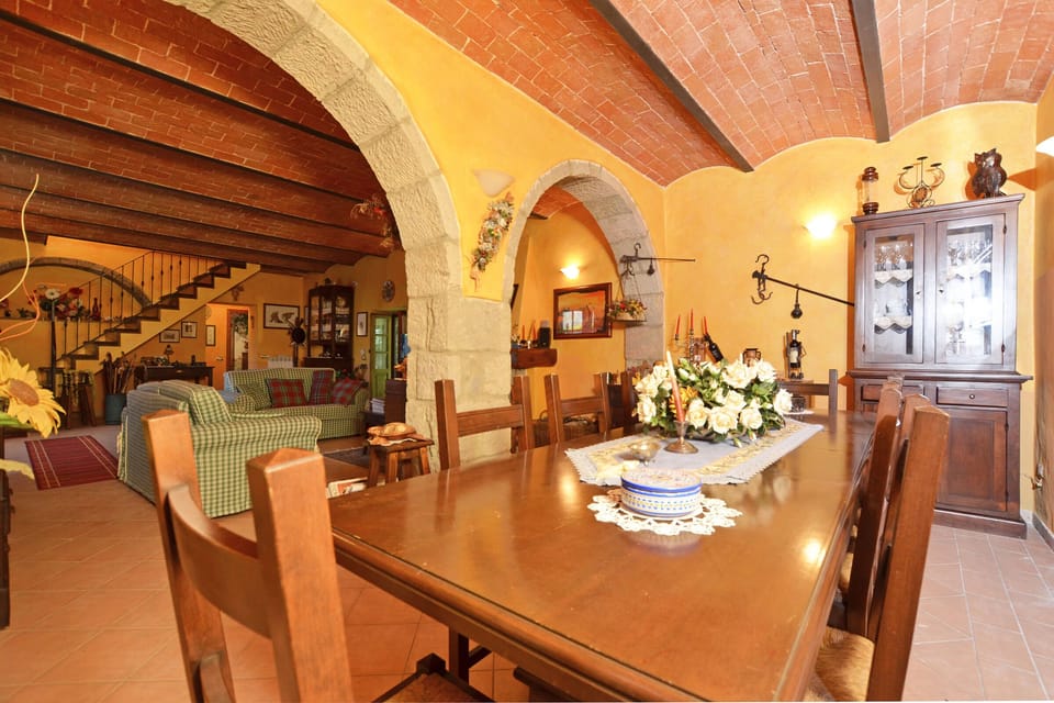 The dining area