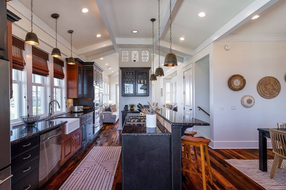 State of the Art with Granite Counters, Kitchen Craft Cabinets & New Top of the Line Stainless Steel Appliances (2) refrigerators, Gas Cooktop, Oven