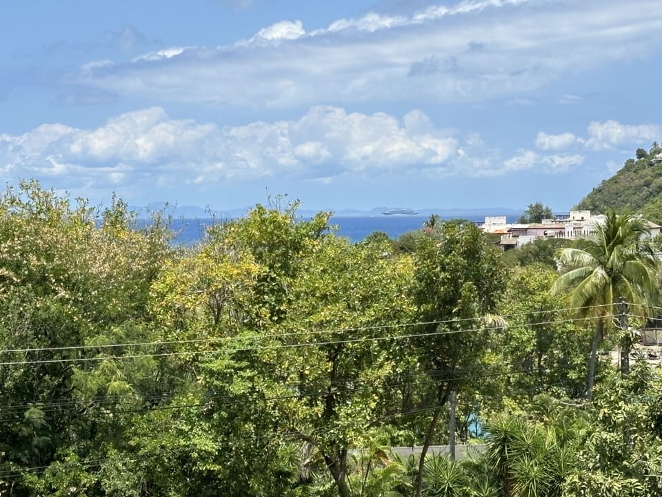 View of Martinique right from the verandah.